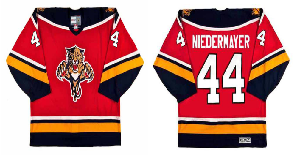 2019 Men Florida Panthers 44 Niedermayer red CCM NHL jerseys